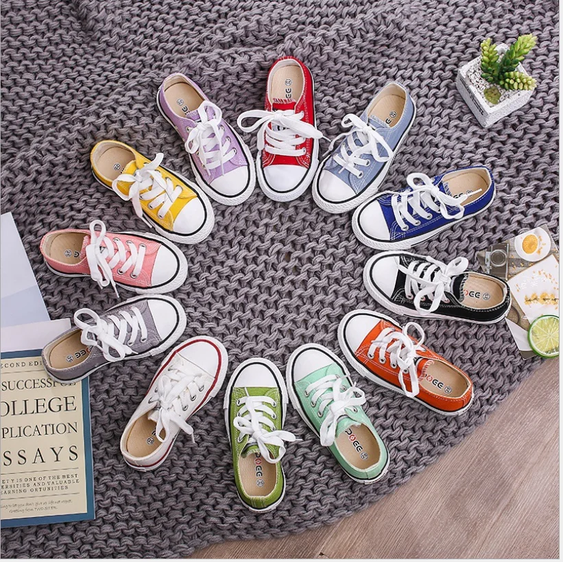 Детские парусиновые туфли желтые кроссовки для мальчиков и девочек европейские