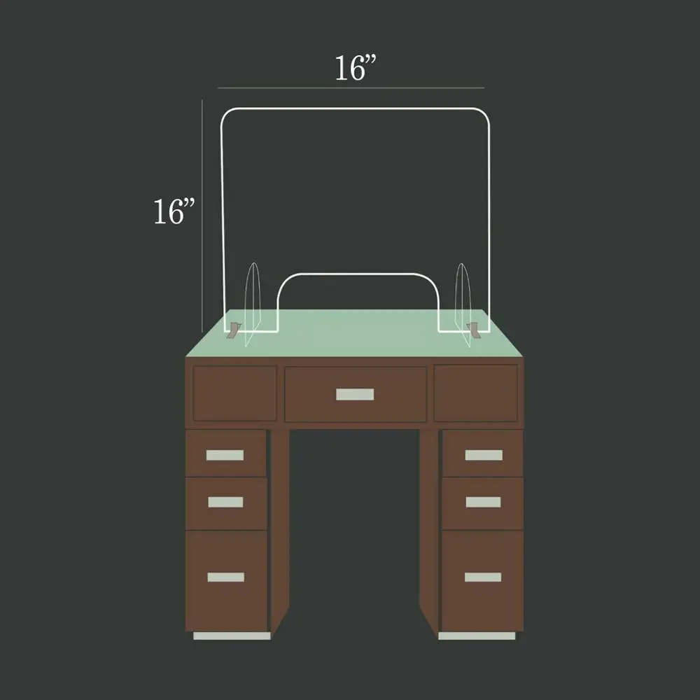 Акриловый защитный щит от наколенников прилавок для ресторана салонов розничной