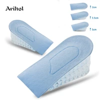 invisible height increase half insole 3 layer air up lifts elevator shoes pad heel lifting inserts 2 3 5 5 cm women