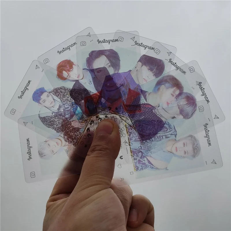 8 шт./компл. Kpop Новые Креативные прозрачные фотокарточки ATEEZ KPOP Lomo