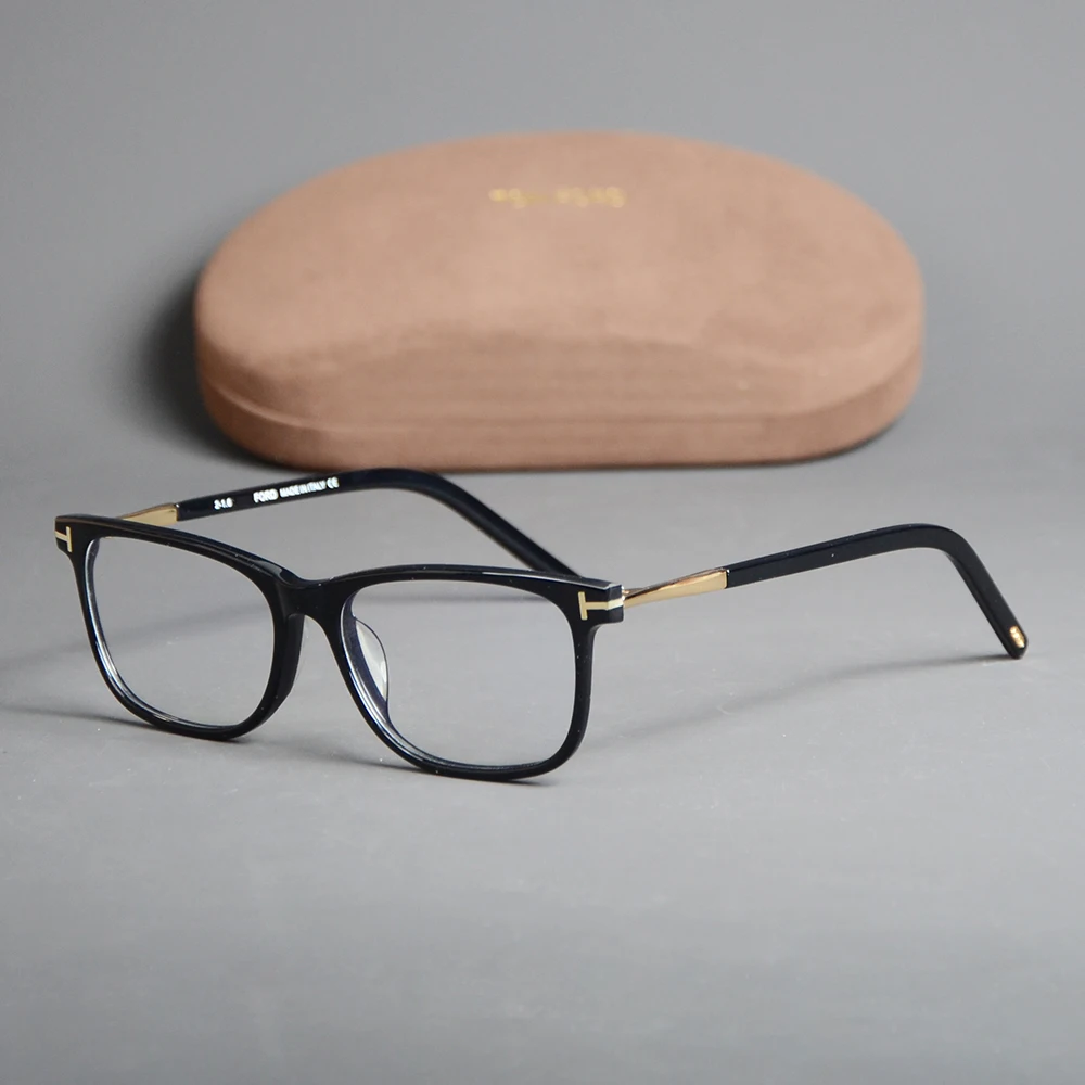 

2022 Vintage Tom Brand For Man Optical Eyeglasses Frame Ford Acetate men Women Myopia Prescription Glasses With Original Case
