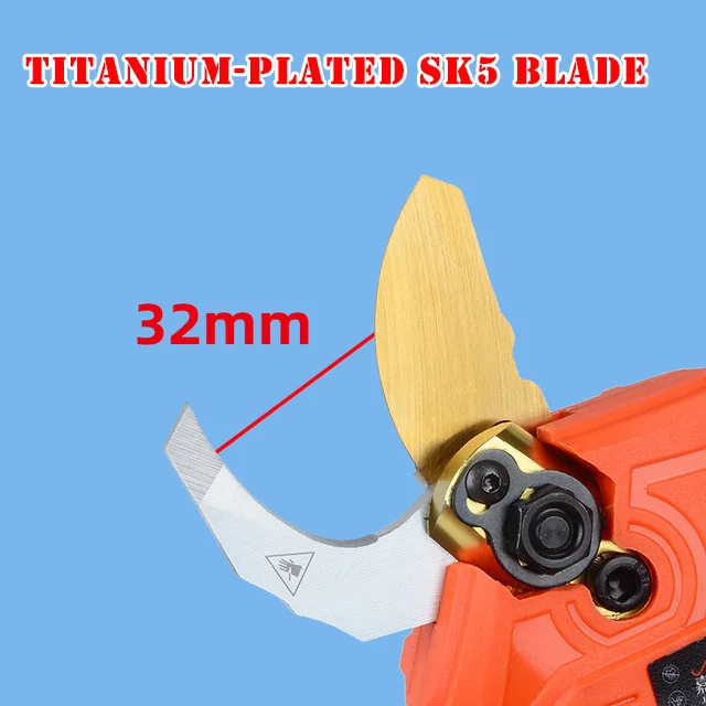21V 16.8V Cordless Pruner Lithium-ion Pruning Shear Efficient scissors Bonsai Electric Tree Branches garden tools S-6 28mm 32mm |
