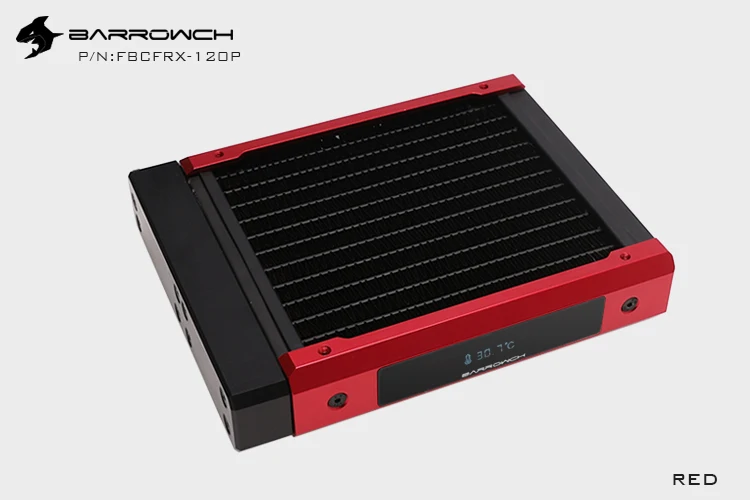 Barrowch модульный медный радиатор моддинг ряд + монитор температуры OLED дисплей для