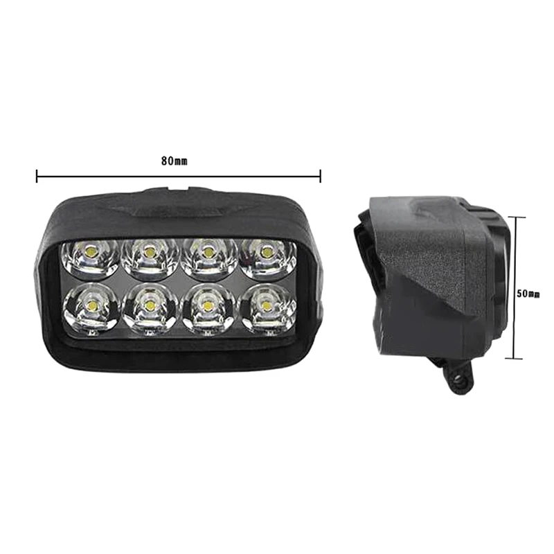 

1Pc 8 LED Light Motorcycle Car Super Bright Headlight Spotlights Headlamp