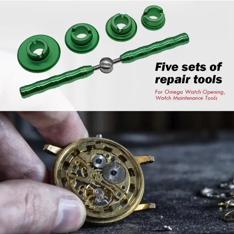 5 шт./компл. металлические часовые инструменты для часов Omega черный и зеленый