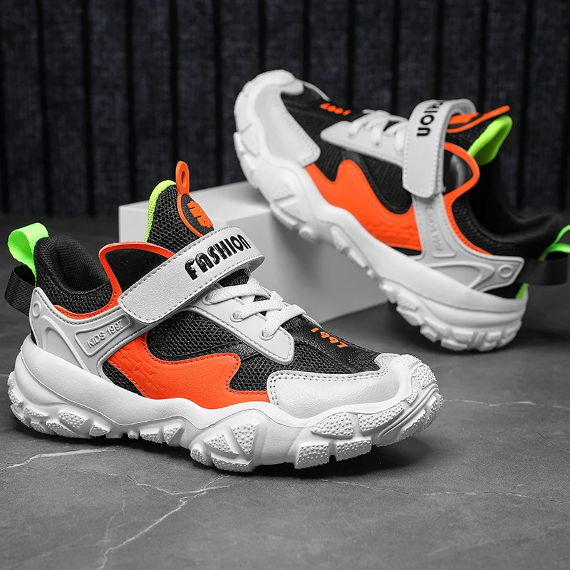 

Children Anti-slip Shoes boy mesh Sneakers for Girls Double mesh children sport breathable comfortable light outdoor tennis shoe