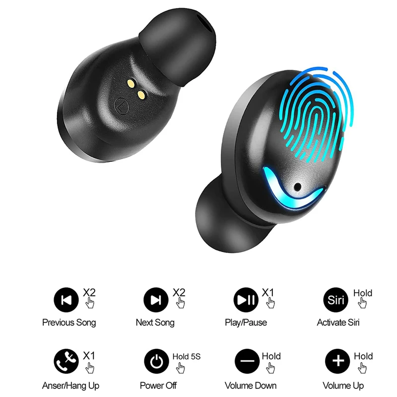 TWS-стереонаушники F9 с поддержкой Bluetooth 5 2 и зарядным футляром на 2000 мА · ч |