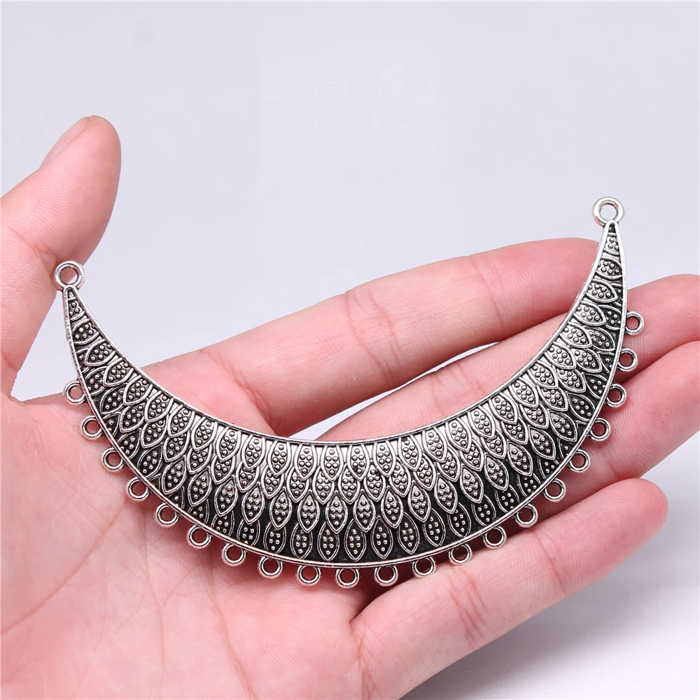 

1pcs 103x25mm Necklace Connector Charms Antique Silver Plated Jewelry Findings Jewelry Accessories