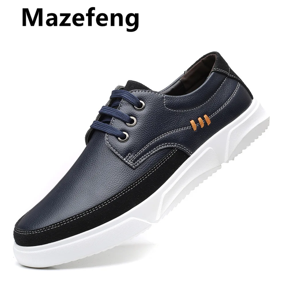 

2021 New Men Shoes Leather Cowhide Leather Shoes Men Comfortable Low-top British Casual Single Shoes Leather Shoes Formal Shoes