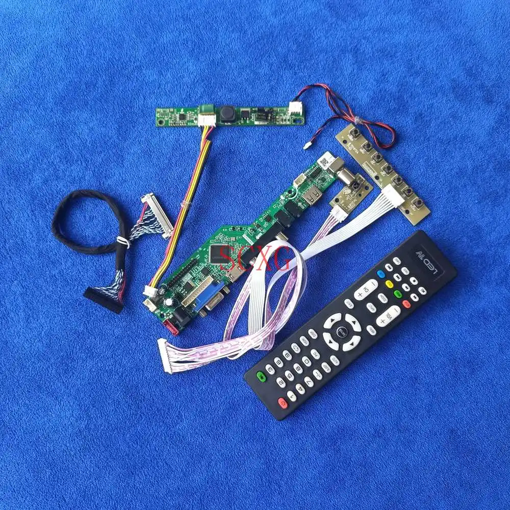 

DIY Kit AV VGA USB HDMI совместимых с 30-контактный Дифференциальная Сигнализация пониженного напряжения сигнала аналоговые ЖК-дисплей светодиодный ...