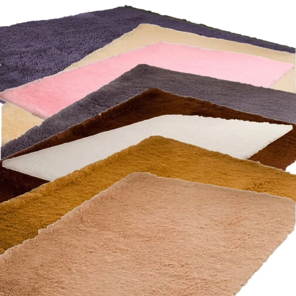 Большой размер мягкие пушистые коврики противоскользящие лохматые Коврики для