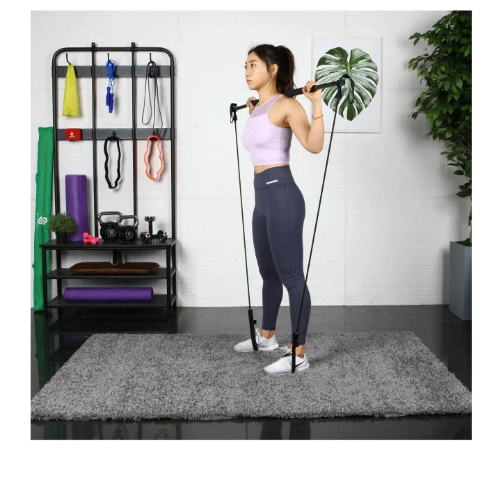 K2050 домашние упражнения Пилатес набор для бара эспандер многофункциональная