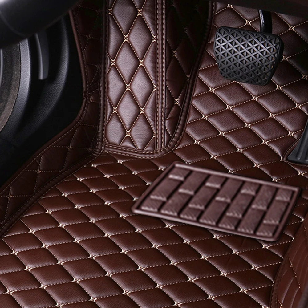 Muchkey Car Floor Mats For CADILLAC SRX Ⅰ 2003-2009 Full Covered Leather Carpet  Interior Parts Car Accessories