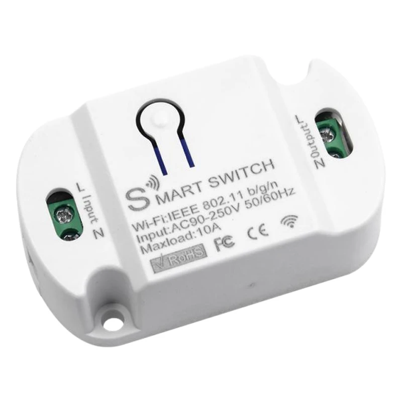 

Wifi Smart Switch Smart Home Automation Compatible with Tuya Alexa Google Home 10A Wifi Switch