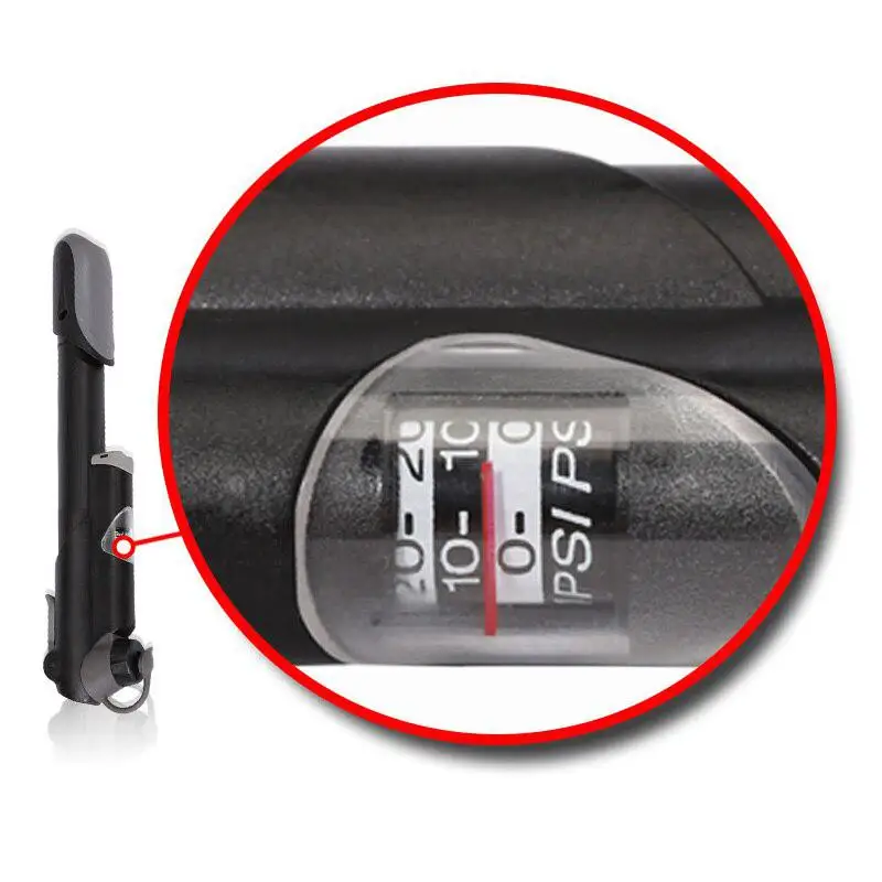 Карманный насос hobbyline велосипедный для велосипедных шин воздушный со встроенным