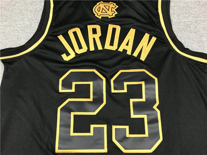 

NBA Men's North Carolina#23 Black Gold Basketball Jerseys Men Sports Jerseys