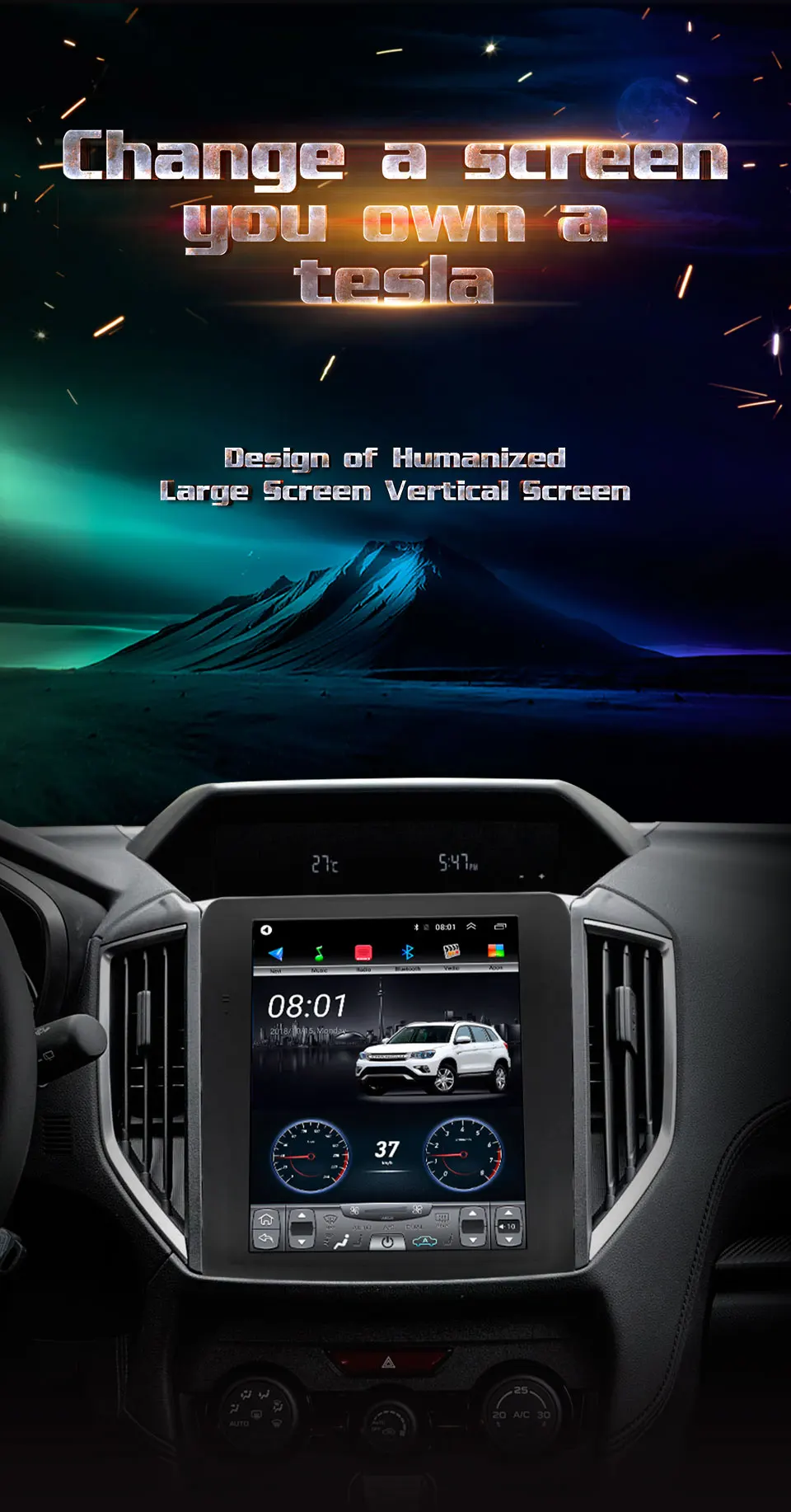4G Lte 64G rom вертикальный экран android система Мультимедиа Видео Радио плеер для Subaru XV Навигация стерео