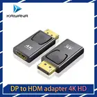 4K 1080P DP к HDMI-совместимый адаптер конвертер порта дисплея штекер DP к гнезду HD ТВ кабель адаптер видео аудио для ПК ТВ