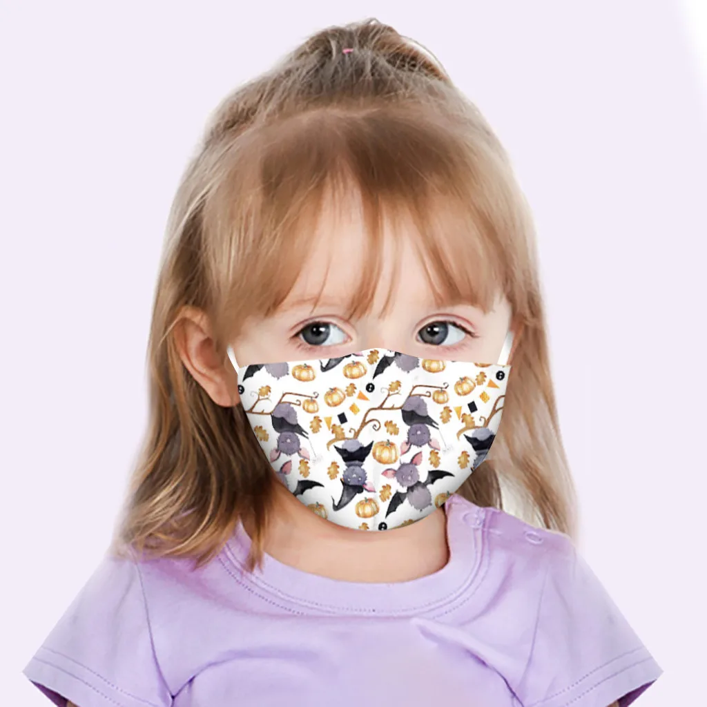 

5PC Children's Fashion Colorful Face Mask For Outdoor Dustproof Foggy Face Bandanas With Cute Animal Patern For Kids mascarillas