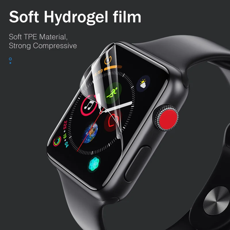 Гидрогелевая пленка YKZ 2 шт. для защиты экрана Apple Watch iWatch 4 3 1 полная защита 38 мм 40 42