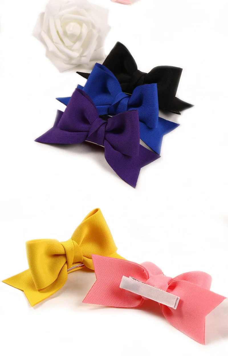 

2021 Korea Spring And Summer New Bow Hairpin Space Cotton Children's Hair Accessories