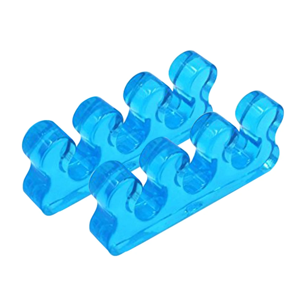 1Пара мягких силиконовых разделителей для маникюра и педикюра ногтей на пальцах гибкий инструмент для правильного выравнивания