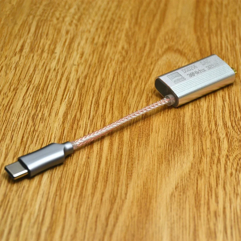 

ES9318 Mobile PhoneType C to 3.5mm Decoding DSD256 DAC Amplifier HIFI Wire Adapter Earphone Cable for ESS Device