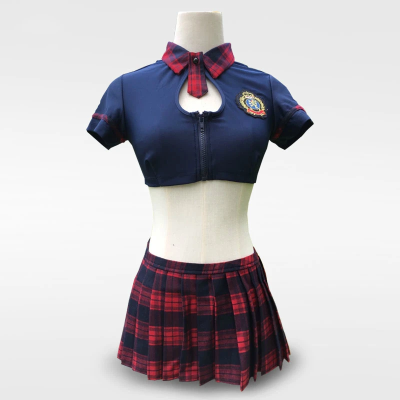 Сексуальное школьное белье для девочек Женская Студенческая форма с передним