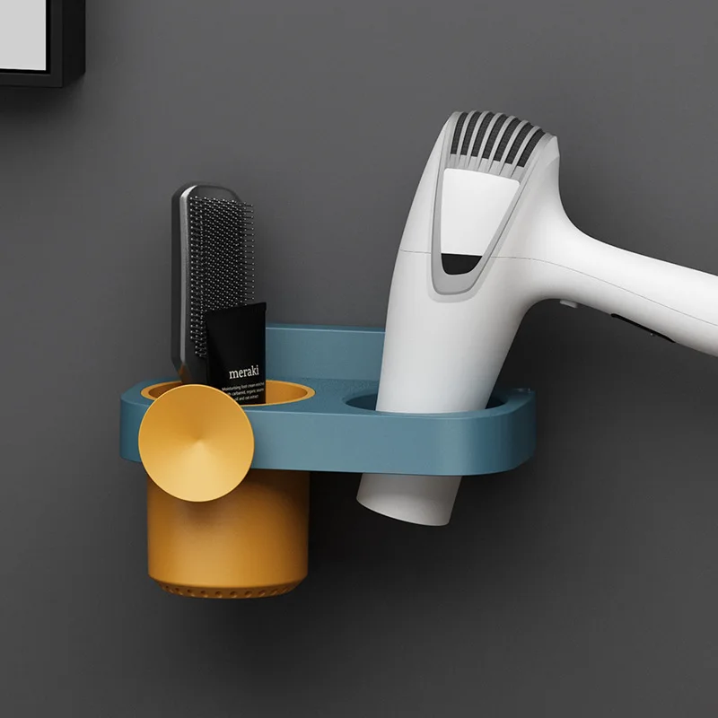 

Hair Dryer Holder Storage Box Straightener Shelf For Bathroom Organizer Storage Rack Hmoe Accessories