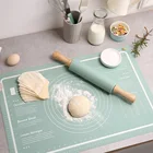 Силиконовый коврик для выпечки, тесто для раскатки пиццы, пищевой силикон, нескользящий утолщенный кухонный коврик для выпечки