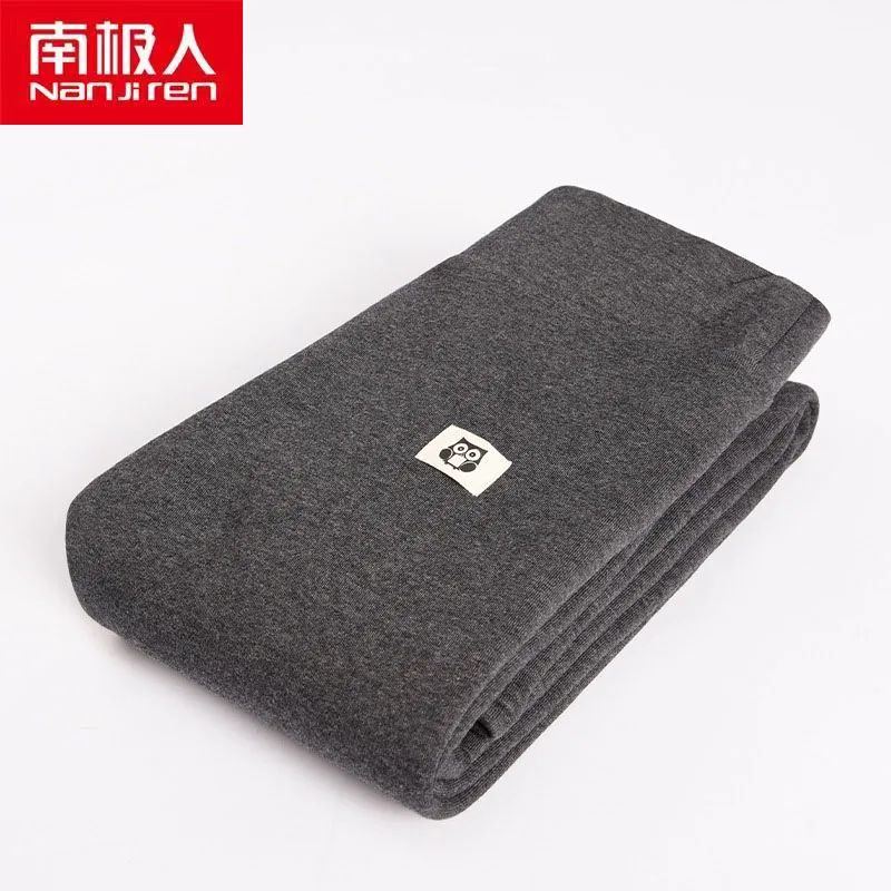 

Nanjiren Women Clothing Women Full Length Pants Solid Color Casual Flat Cotton Spandex Thick Pencil Pants For Ladies