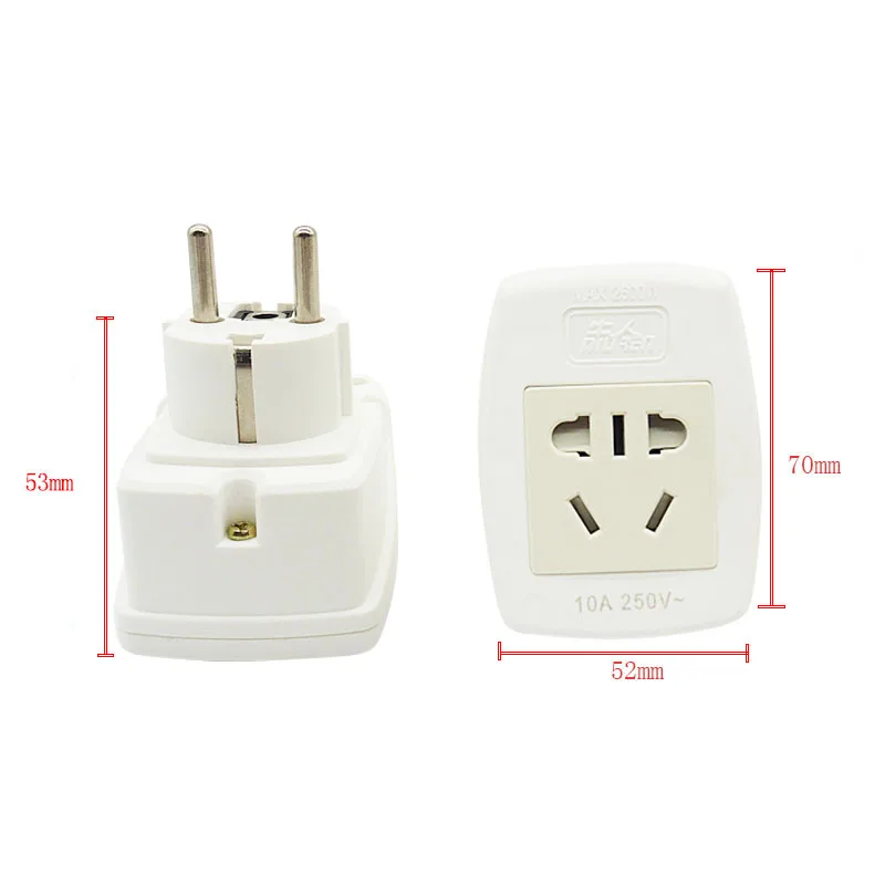 4 8 мм Европейская немецкая вилка в китайский переходник портативный дорожный