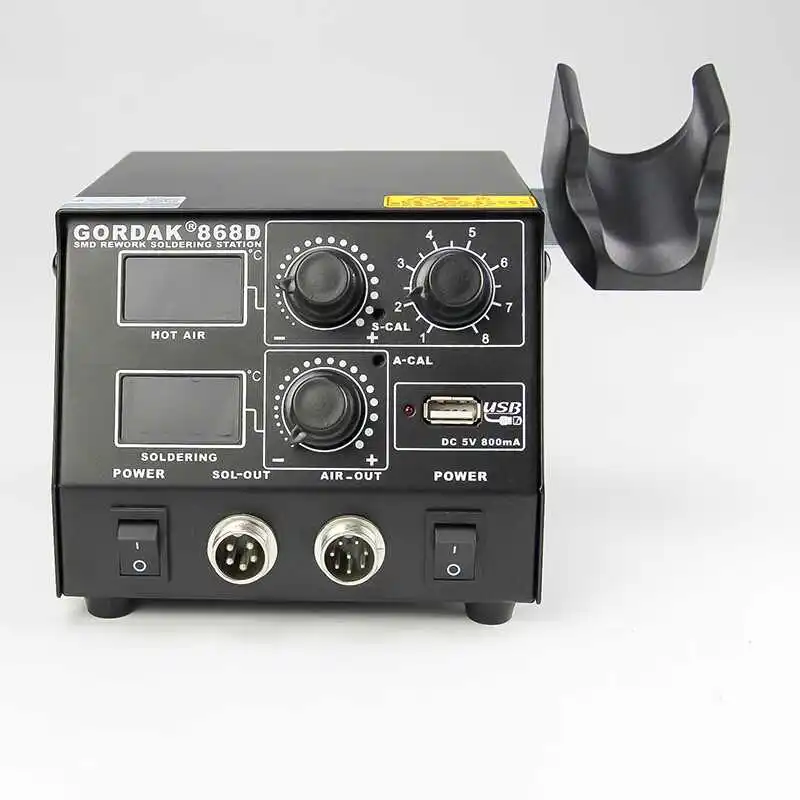 GORDAK 868D 2 в 1 500 Вт паяльная станция SMD паяльная станция горячий воздушный пистолет Электрический паяльник для сварки ремонтные инструменты