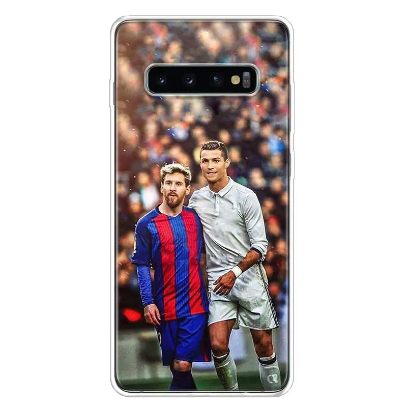 Месси крышка чехол для телефона для samsung Galaxy S10+ Note 10 9 8 S9 S8 J4 J6 J8 плюс S7 S6 корпус под плетенную сумку