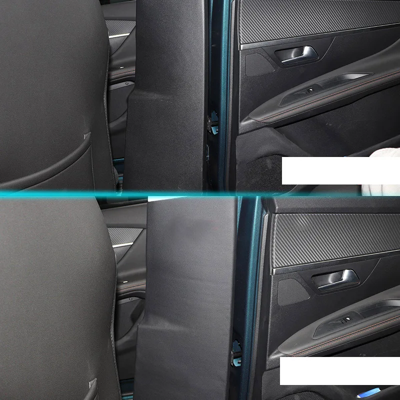 Кожаный защитный коврик Lsrtw2017 для внутренней двери автомобиля средней стойки