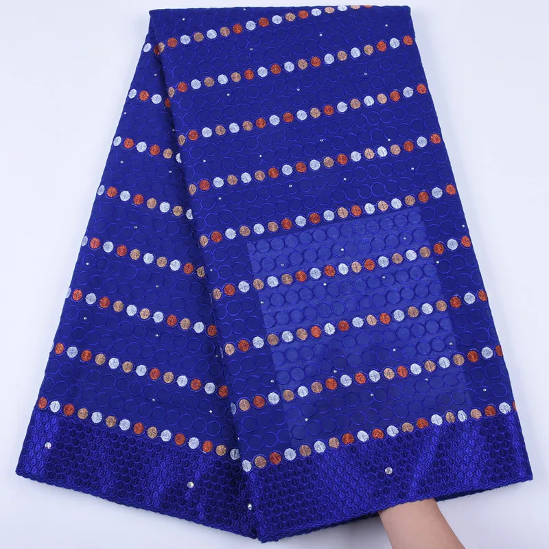 Африканская верхняя кружевная ткань нигерийские вышитые хлопковые кружева для