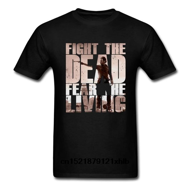 Мужская футболка Популярные летние бои мертвецов живыми Рик Граймс Ходячие