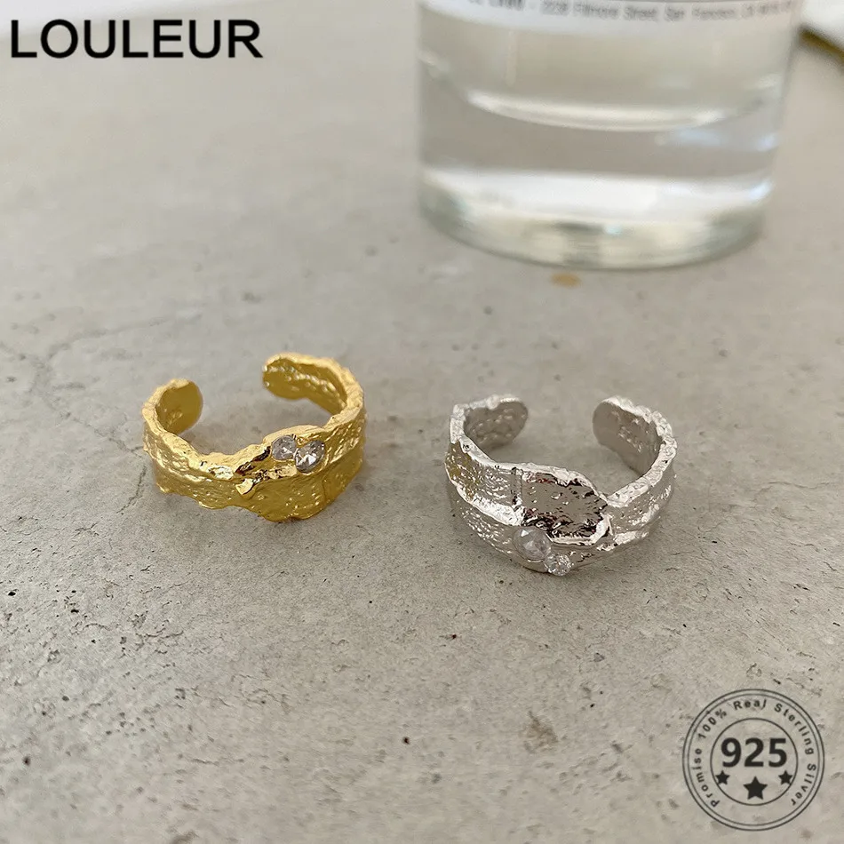 

Кольцо женское из серебра 925 пробы, с цирконием, Ювелирное Украшение регулируемое кольцо