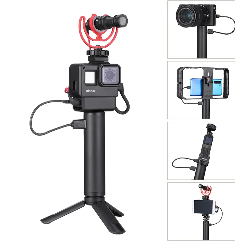 Ulanzi BG 2 6800 мАч блок питания ручка для камеры Gopro 7 6 5 Osmo Action Pocket универсальный