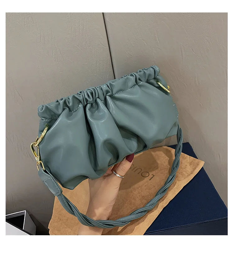 

LA Fashion Women Shoulder Bags PU Stylish Messenger Bags Casual Tote Bags Women Versatile Purse Web celebrity PU Leather Bags