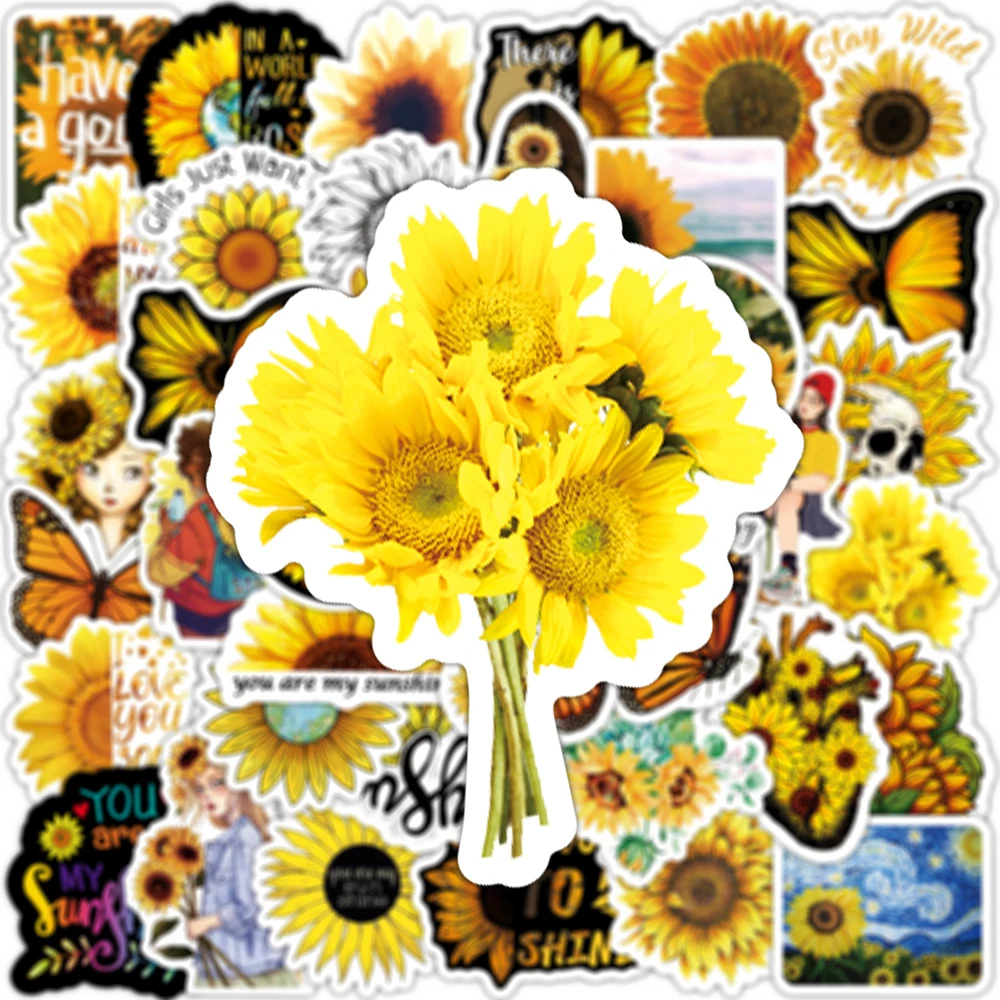 10/30/50 шт. Ты мой солнечный свет наклейки с подсолнухом эстетические DIY Скрапбукинг