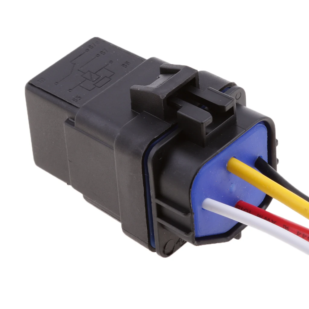 Релейная розетка для автомобиля мотоцикла грузовика квадроцикла 40 А 12 В 4