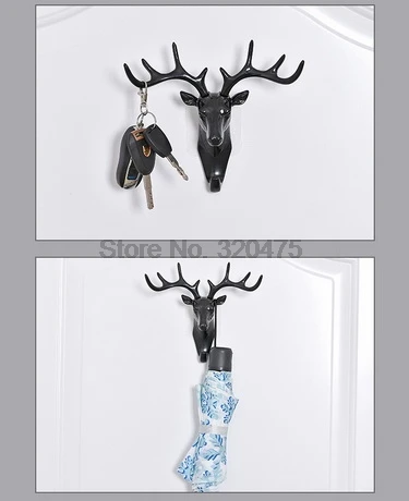 DHL 200pcs high quality key hook Creative wall holder for tie organizer hat/bag/jewelry rack deer home decor clothes | Дом и сад