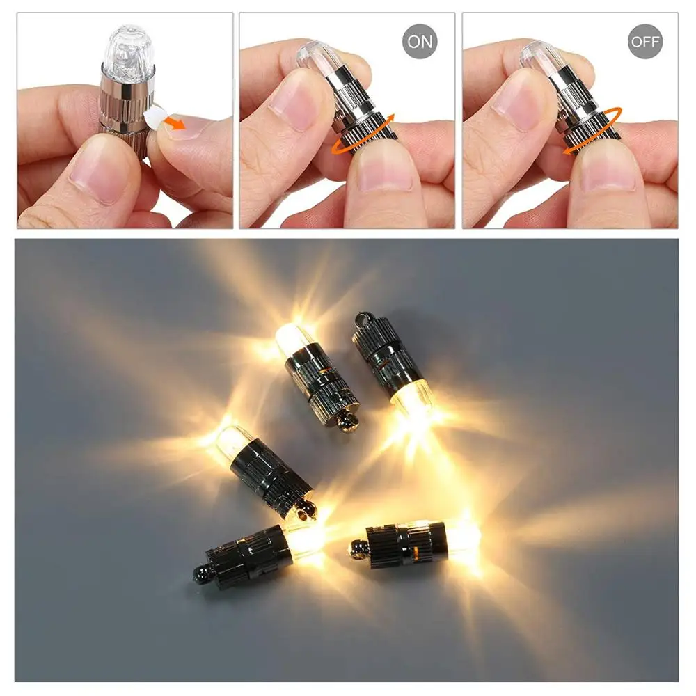 Мини-светодиодные фонари для воздушных шаров 20 шт. водонепроницаемые вечеринок