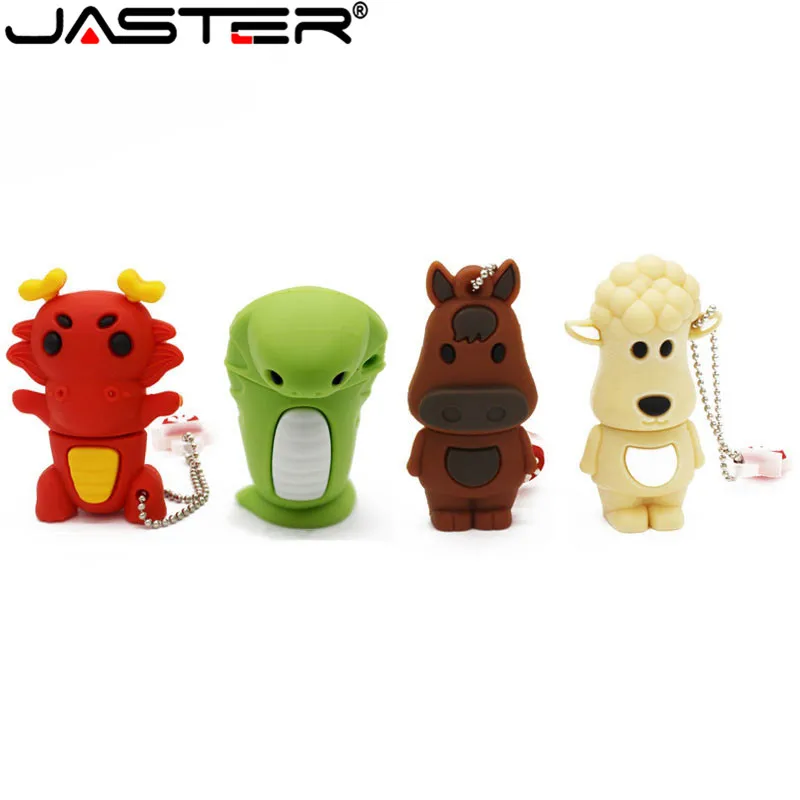 Корабль Горячая Мода Мультфильм New Rui зверь 12 знаков зодиака брелок серии USB 2,0 4 GB/8 GB/16 GB/32 GB/64 GB подарок USB флеш-накопитель флешка