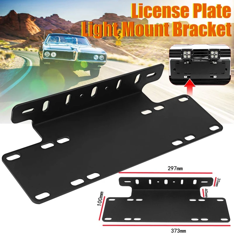 1Pcs Front Bumper License Plate Mounting Bracket for Truck Off-Road SUV 4X4 4WD LED Lights Mount Holder fo | Автомобили и