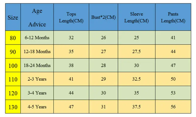 Комплект одежды из 2 предметов для новорожденных девочек Футболка с длинным