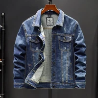 2022 spring fashion embroidery denim jacket male korean slim mens jacket plus size clothes stretch teenagers denim jacket