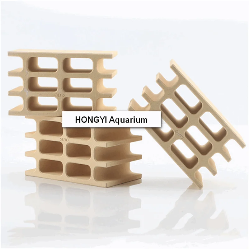 HONGYI-tanque de peces para paisajismo, Cichlids de cer&aacute;mica para pecera, cr&iacute;a de peces, nido, suministros de Acuario, refugio de camarones, 1 pieza-3