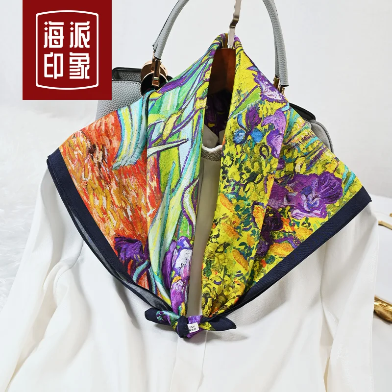 

★small scarf silk scarf scarf versatile mulberry silk thin Korean stewardess decoration binding bag scarf female Chunqiu